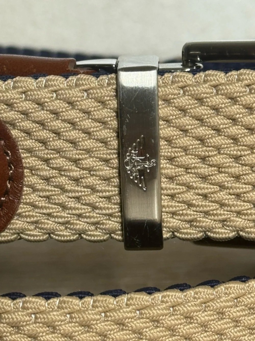 Men's Dockers® 2-in-1 Reversible Khaki/Navy Stretch Braided Web Mens Belt Sz XL